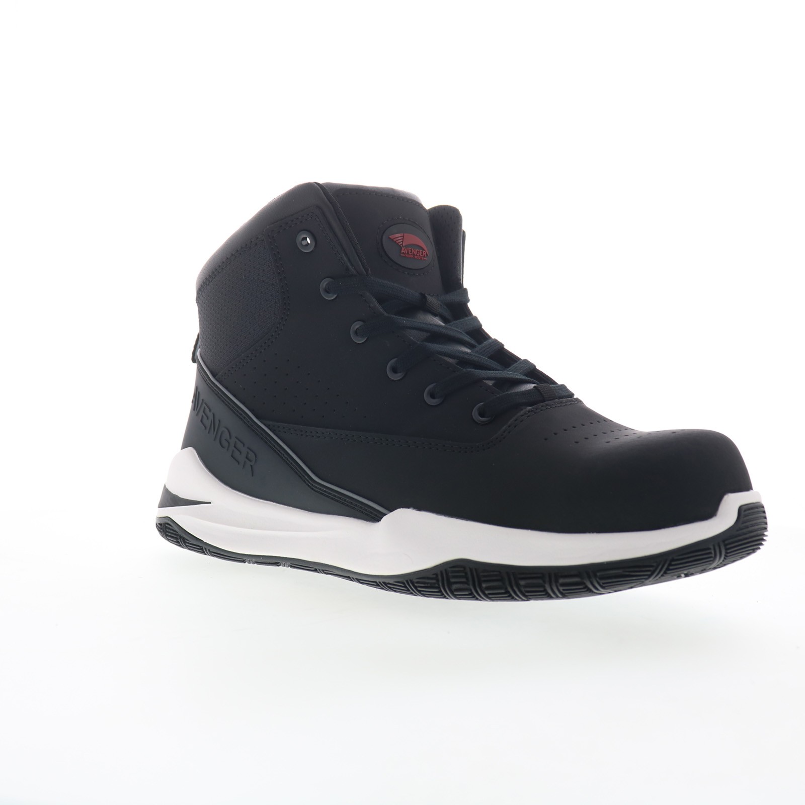 Avenger Reaction Mid Carbon Toe Slip Resistant Mens Black Work Boots