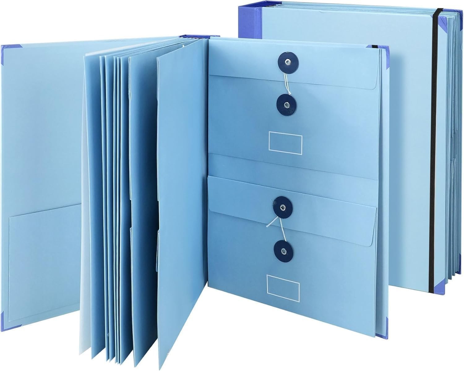 Folio Document Organizer with Labels – Important Document Organizer with Pockets
