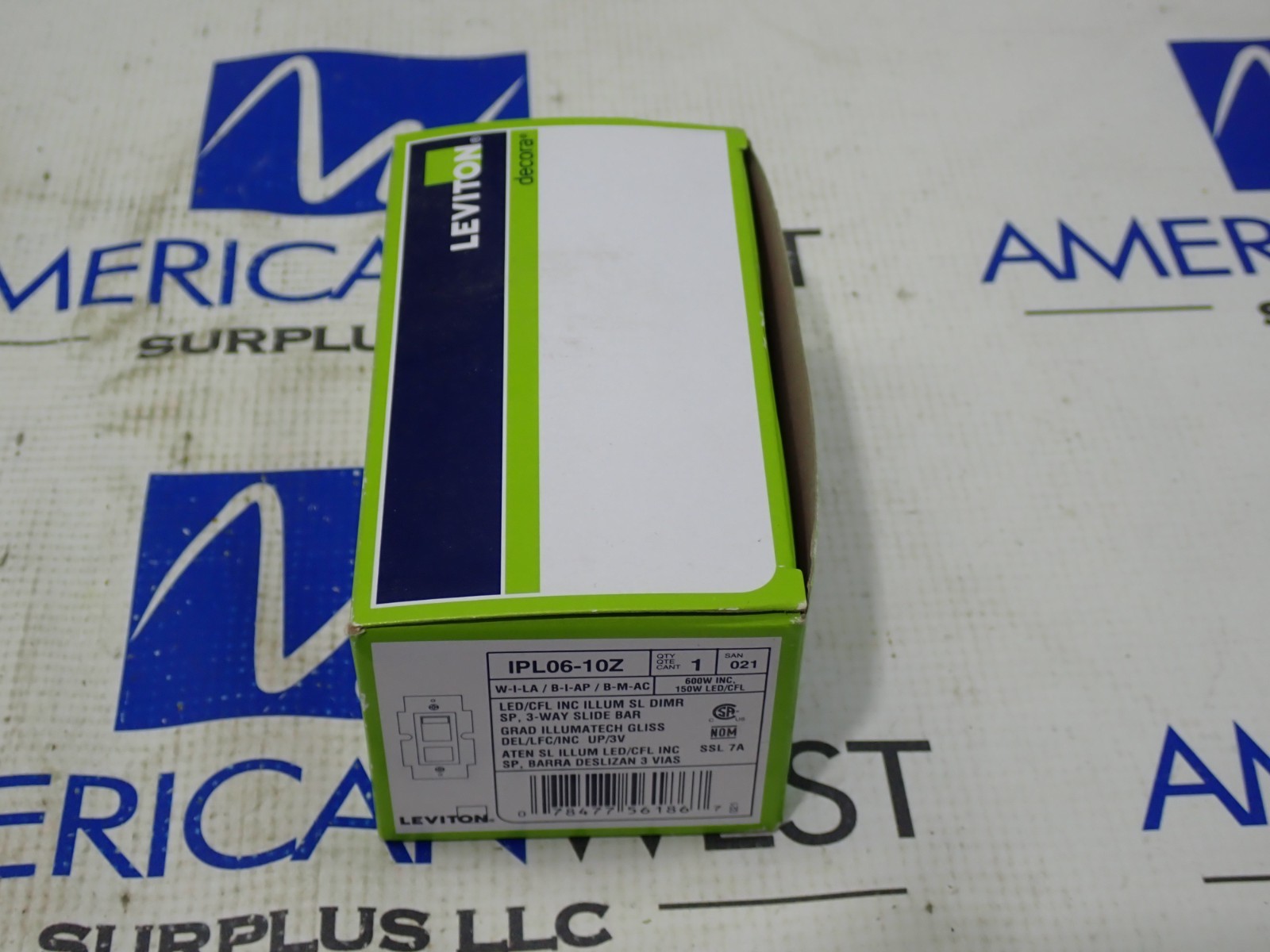 Leviton IP06-10Z ILLUMTECH Dimmer Switch 3 Way Slide Bar