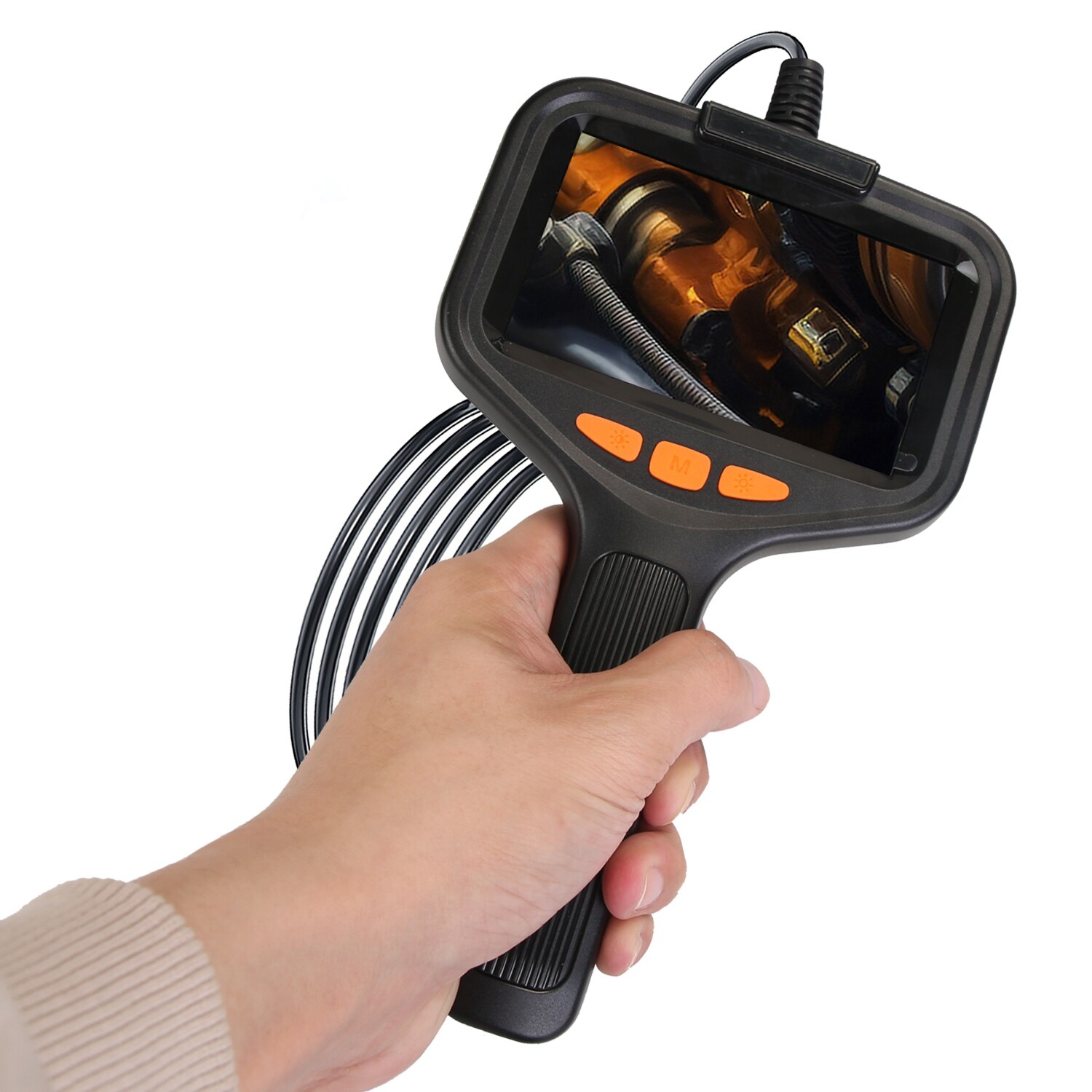 4.3in Inspection Camera Articulating Borescope Endoscope Camera Plumbing Tool