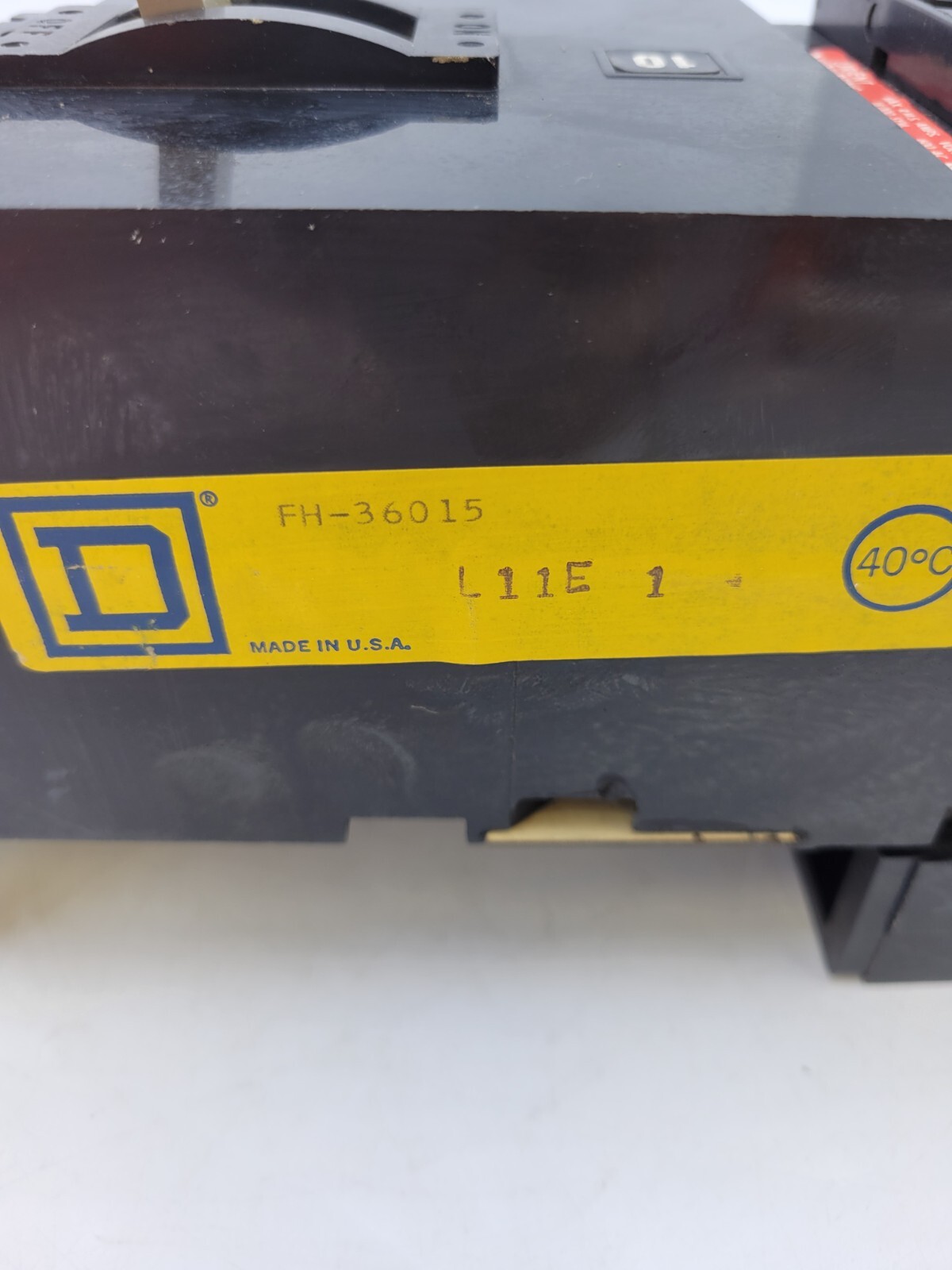 Square D FH-36015 I-Line Circuit Breaker 15A 600V 3P 3PH Type FH 15 Amp 3 Pole