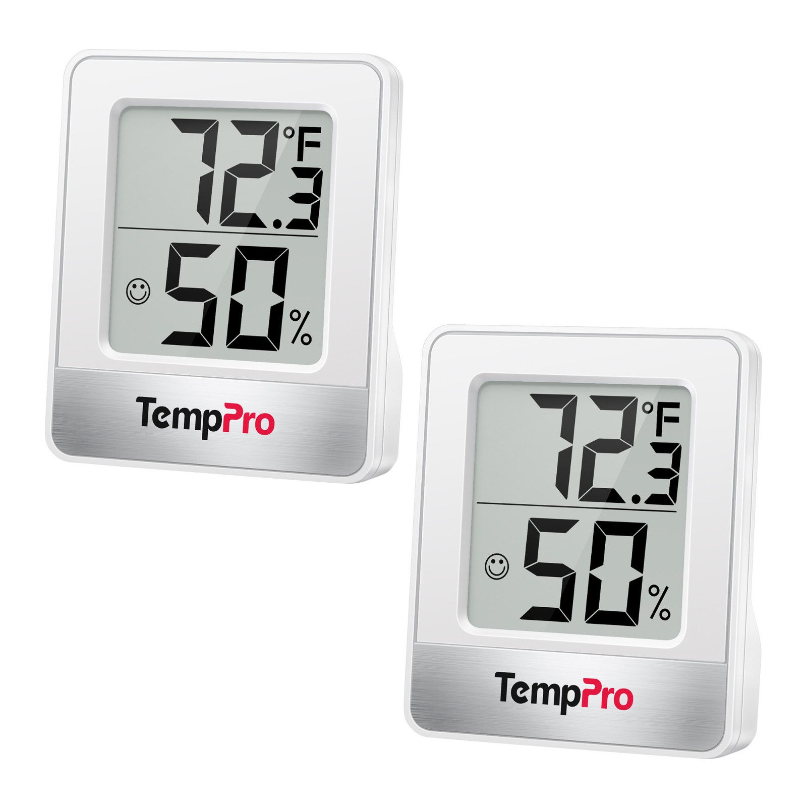 2PCS LCD Digital Indoor Thermometer Room Hygrometer Temperature Humidity Monitor