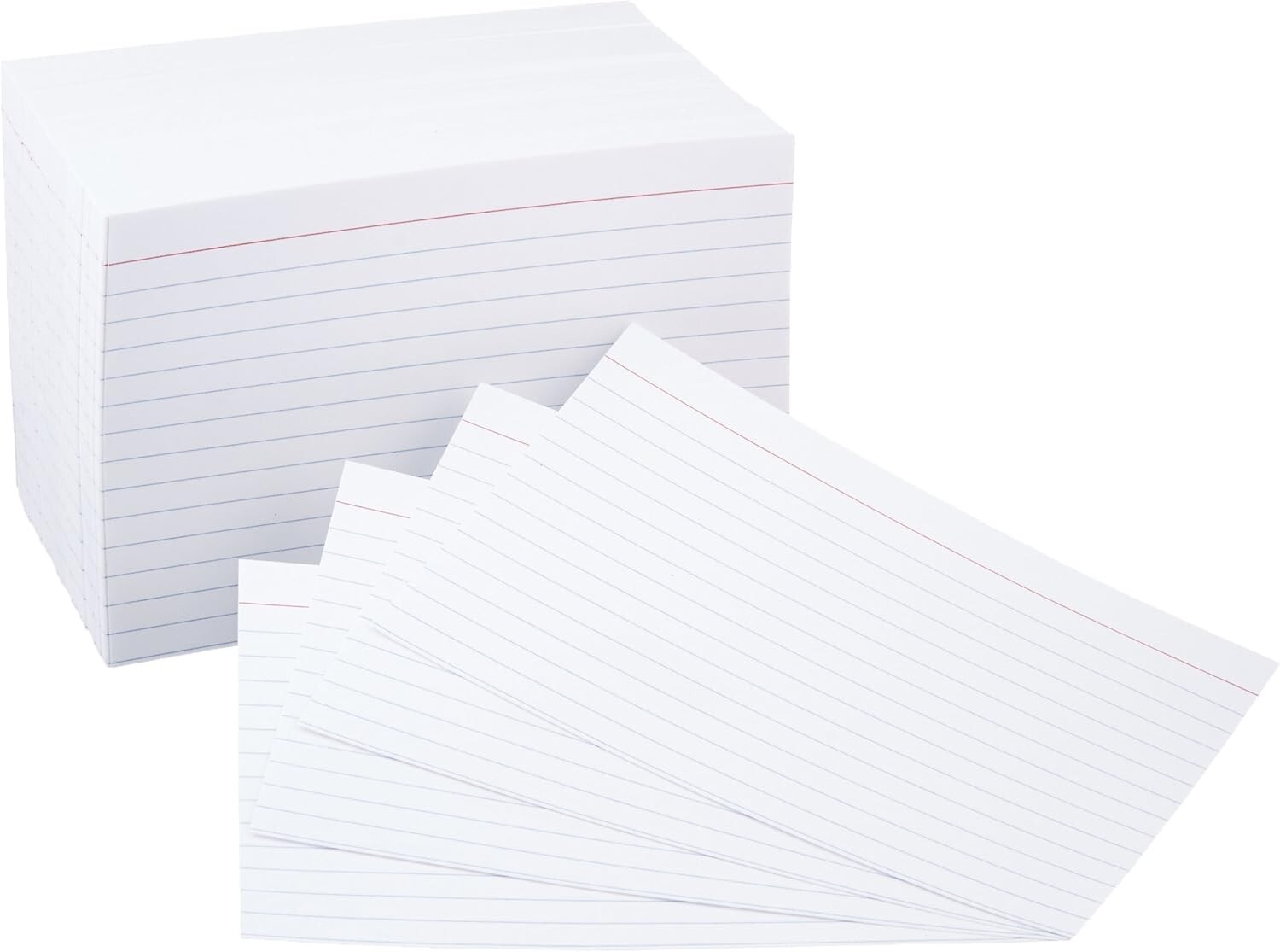 500 Count Ruled White Index Note Cards – Perfect for Study & Lists