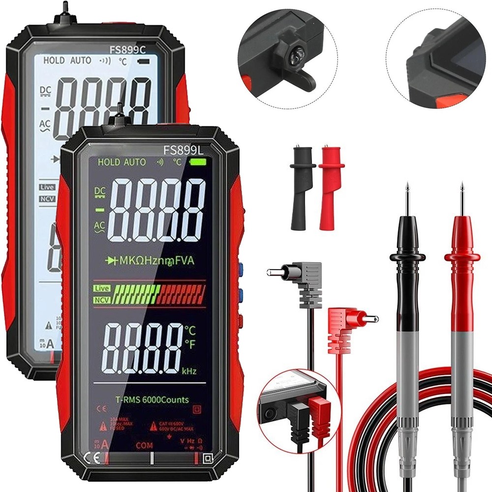 FS899S For Rechargeable Digital Multimeter with Voice Broadcast and Flashlight