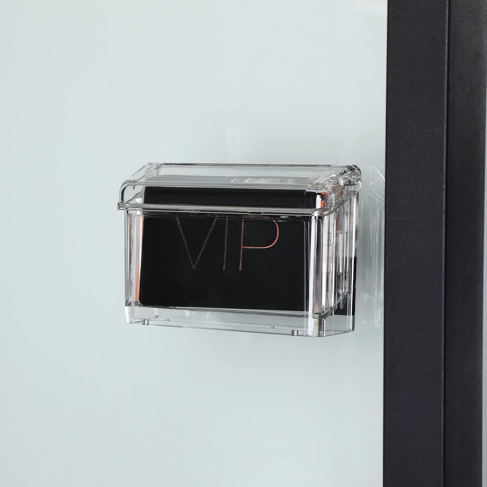 Vicenpal Outdoor Business Card Holder Wall Mount Acrylic Business Card Box In