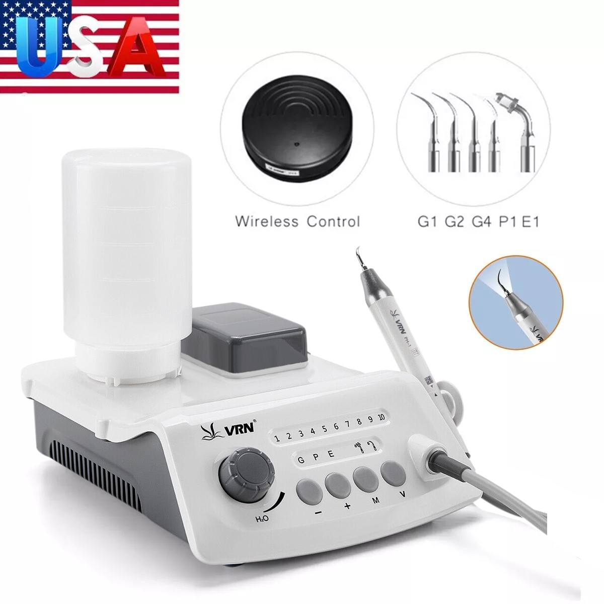 LED Dental Ultrasonic Piezo Scaler HW-5L Handpiece with 5 Tips