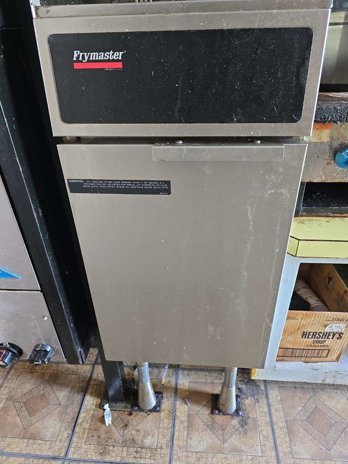 Frymaster GF14SD Open Pot Natural Gas Floor Fryer 40 lb Capacity