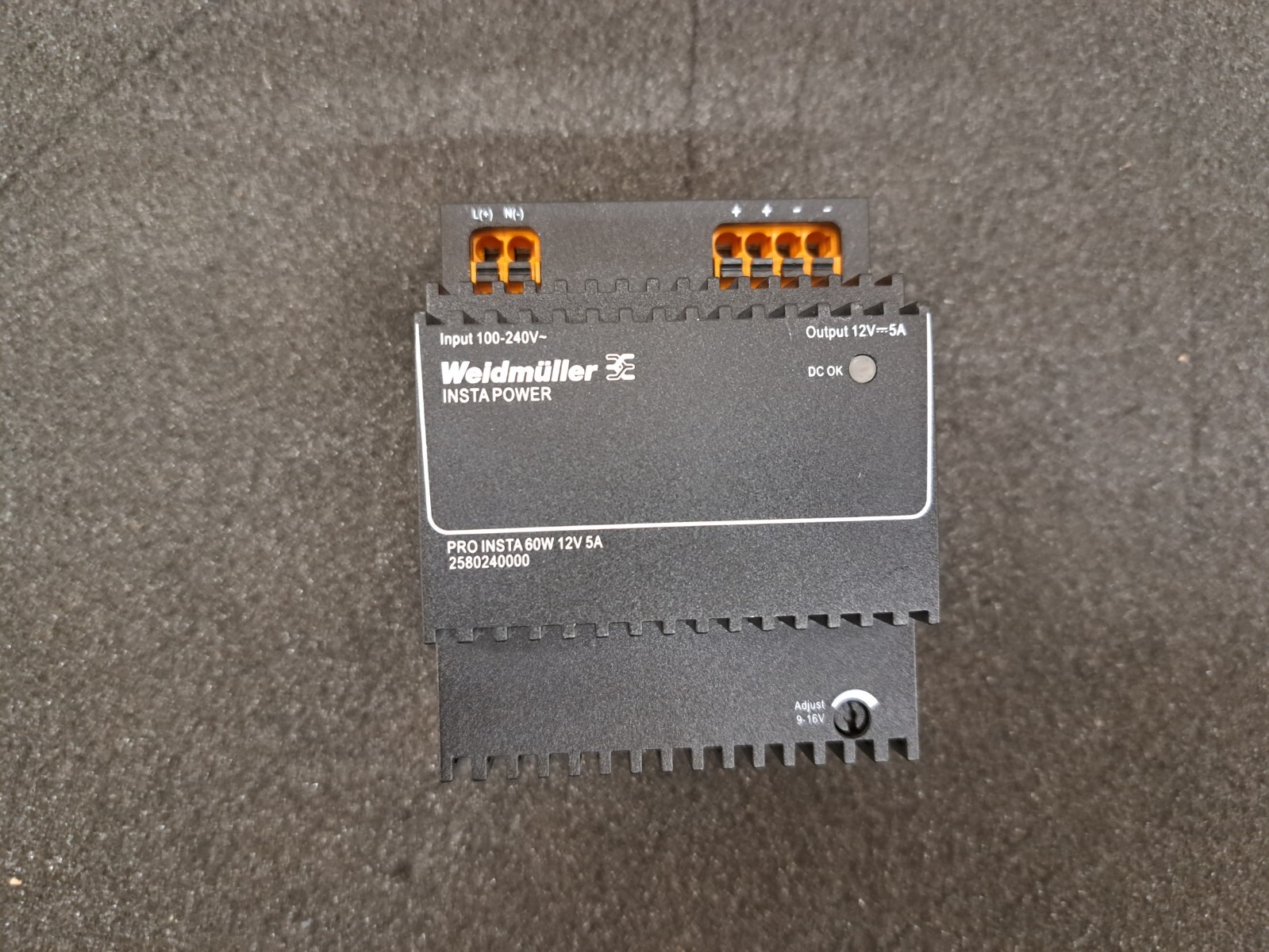 New, Weidmuller, 2580240000, DIN Rail Power Supplies 60W 12V 5A