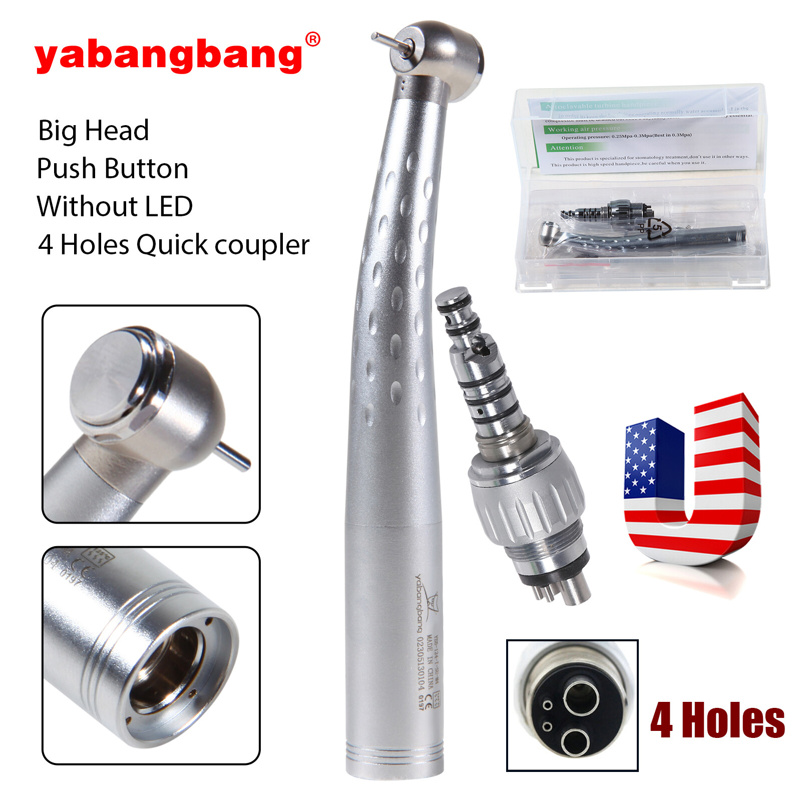 Dental High Speed/Fiber Optic LED/E-generator Handpiece KaV Turbine 2/4/6H OR