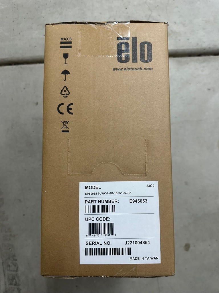 Elo EloPOS POS Terminal Pack Windows 10, i5-9500TE, 8GB RAM, 128GB SSD, E945053
