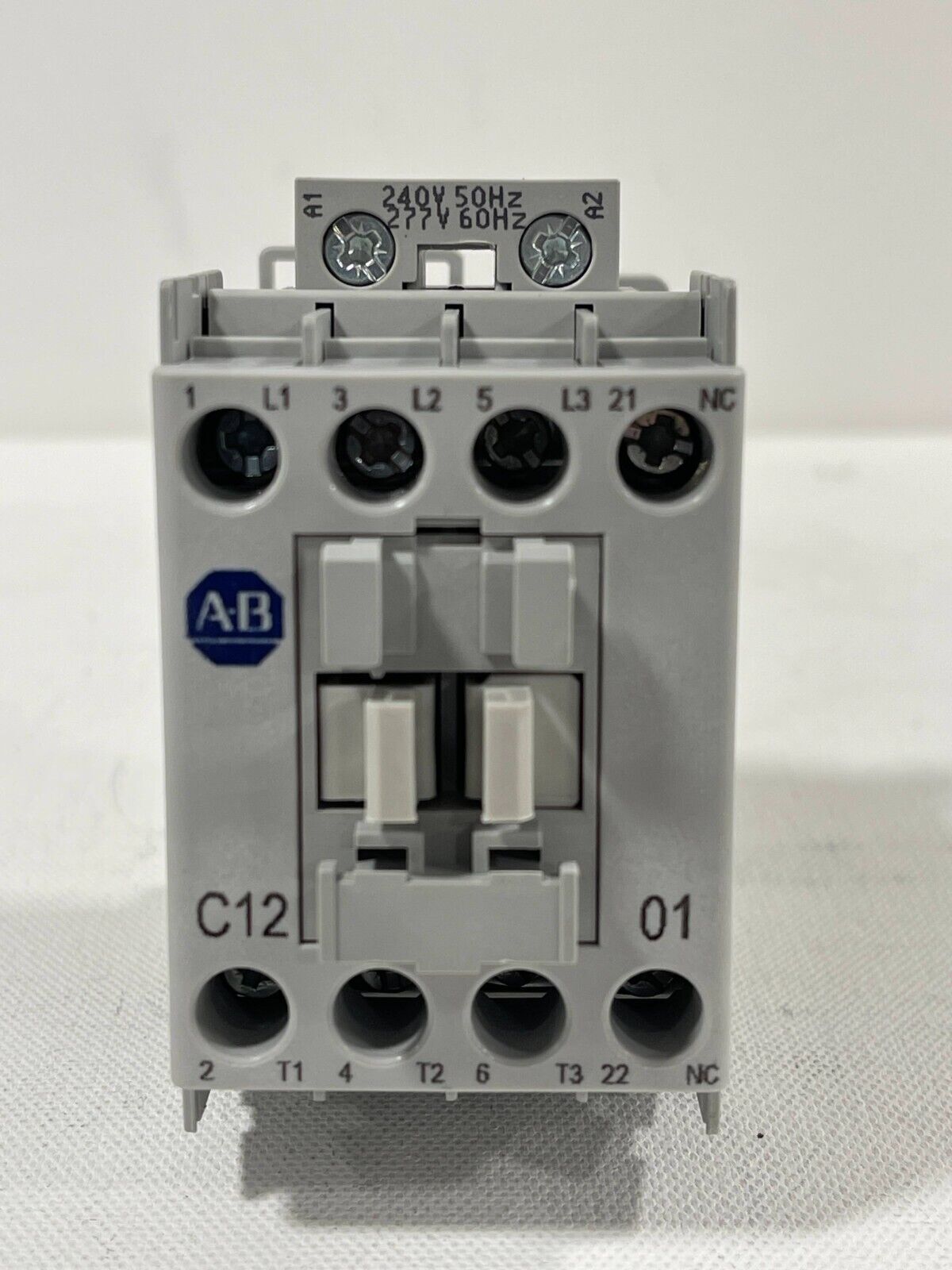 New! Allen Bradley 100-C12T01 Contactor 3 NO Main Pole 240/277VAC Coil