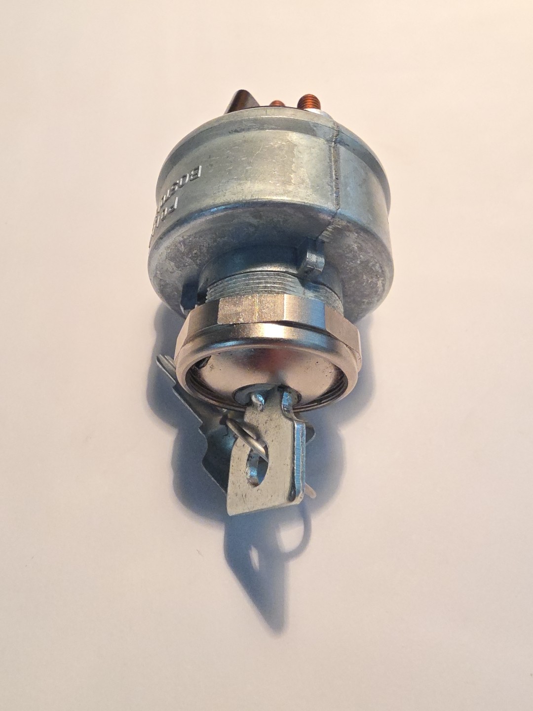 4-Position Ignition Switch 12V 4 Terminal, Mounting Nut & Keys Pollak 31-159P