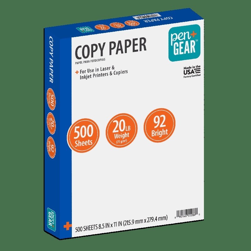 Copy Paper 8.5×11 20 lb 500 Sheets Multi-Purpose Office School Home Use