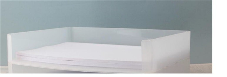Sorbus Plastic Paper Organizer, Stackable Letter Tray Desktop File Storage 1 PC