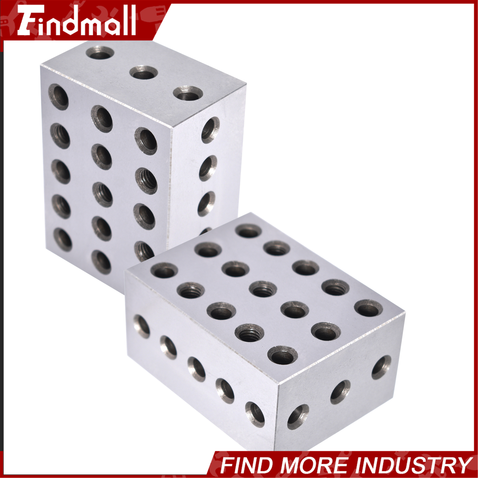 2 Matched Pair Ultra Precision 2-3-4 234 Blocks 23 Holes .0002″ Machinist