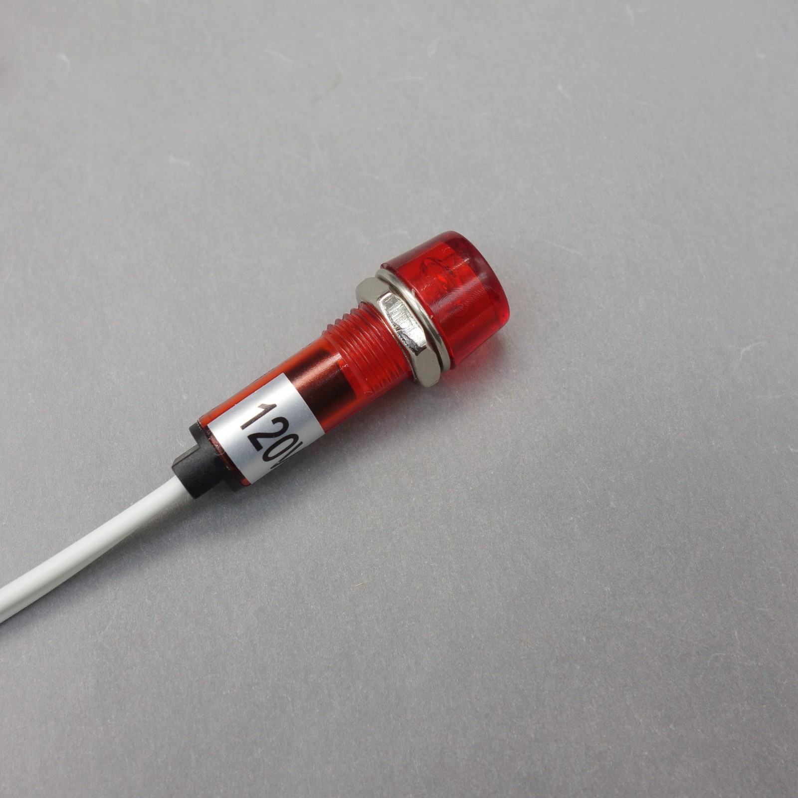 10Pcs 120V AC/DC 10mm RED Mini LED Pilot Lights CYLINDRICAL Cap with wire USKY3