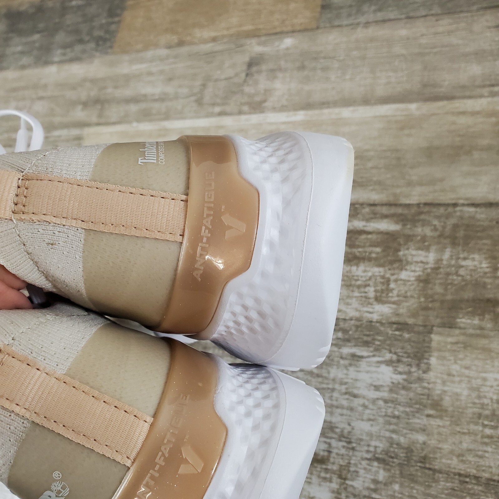 Timberland PRO Setra Womens Work Shoes Sz 10 Beige Almond Composite Safety Toe