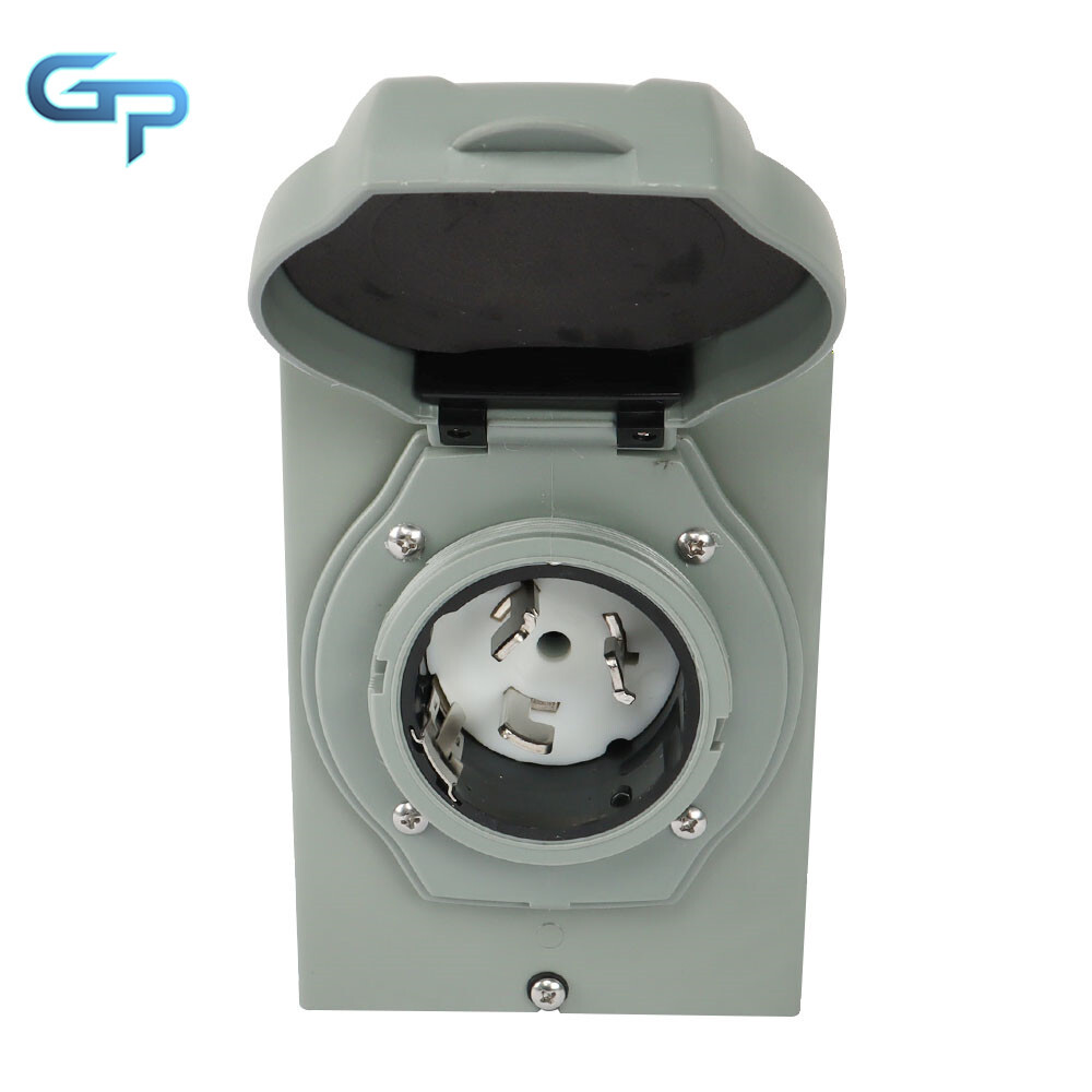 50 Amp Generator Power Inlet Box, SS2-50P 3 Prong Power Inlet Box 120/250V