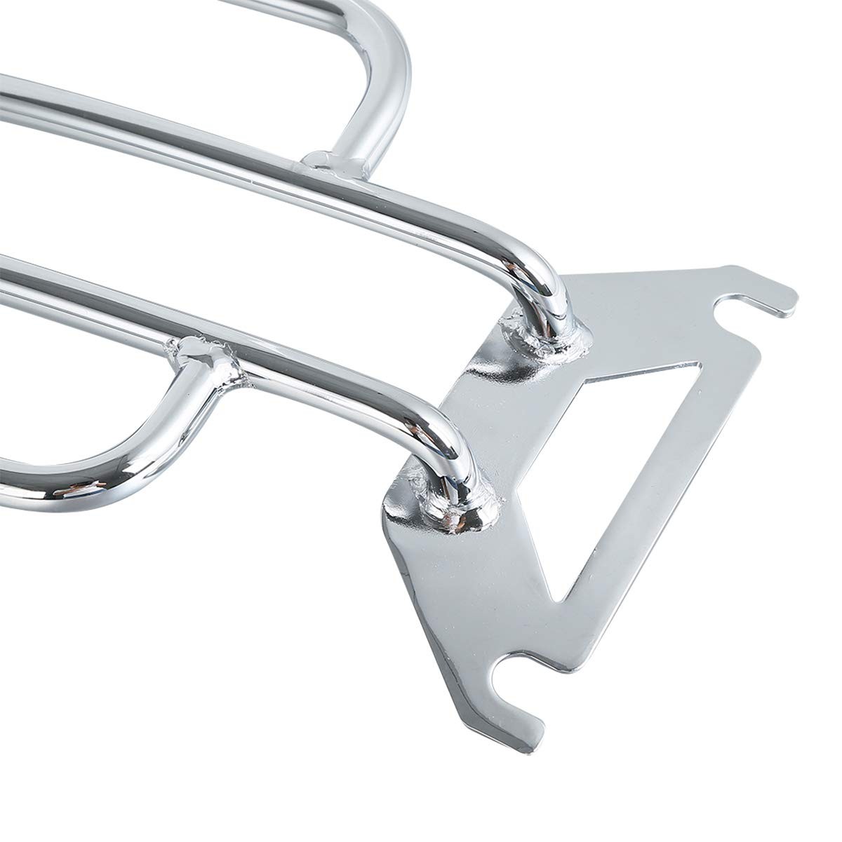Chrome Solo Seat Luggage Rack For FLHTC Touring 1997-2024