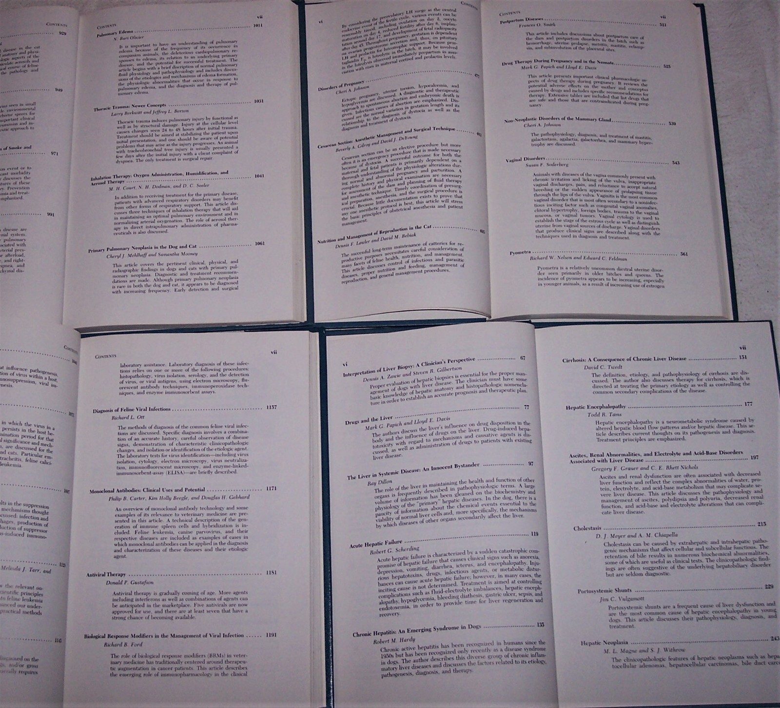 Veterinary Clinics of America Book G5 LOT of 8 Sm Animal 1985-87 As-Is Sale READ