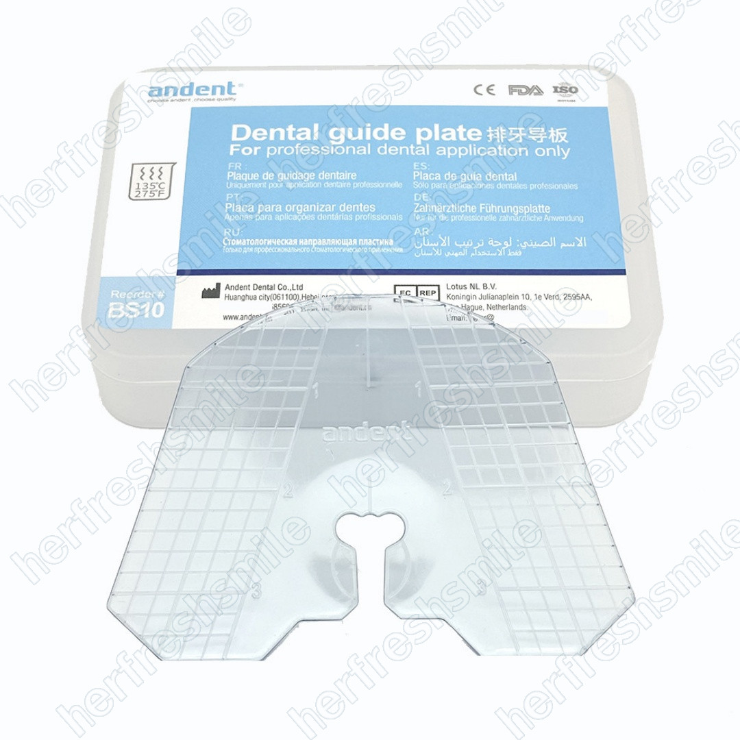 2Pcs Dental Guide Template Plate Denture False Teeth Arrangement Articulator USA