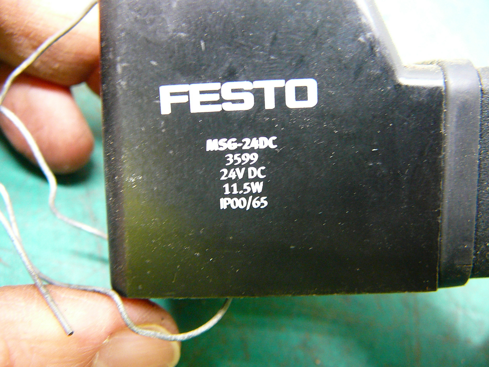 FESTO MSG-24DC 3599 24 DC 11.5W IP00/65 SOLENOID VALVE
