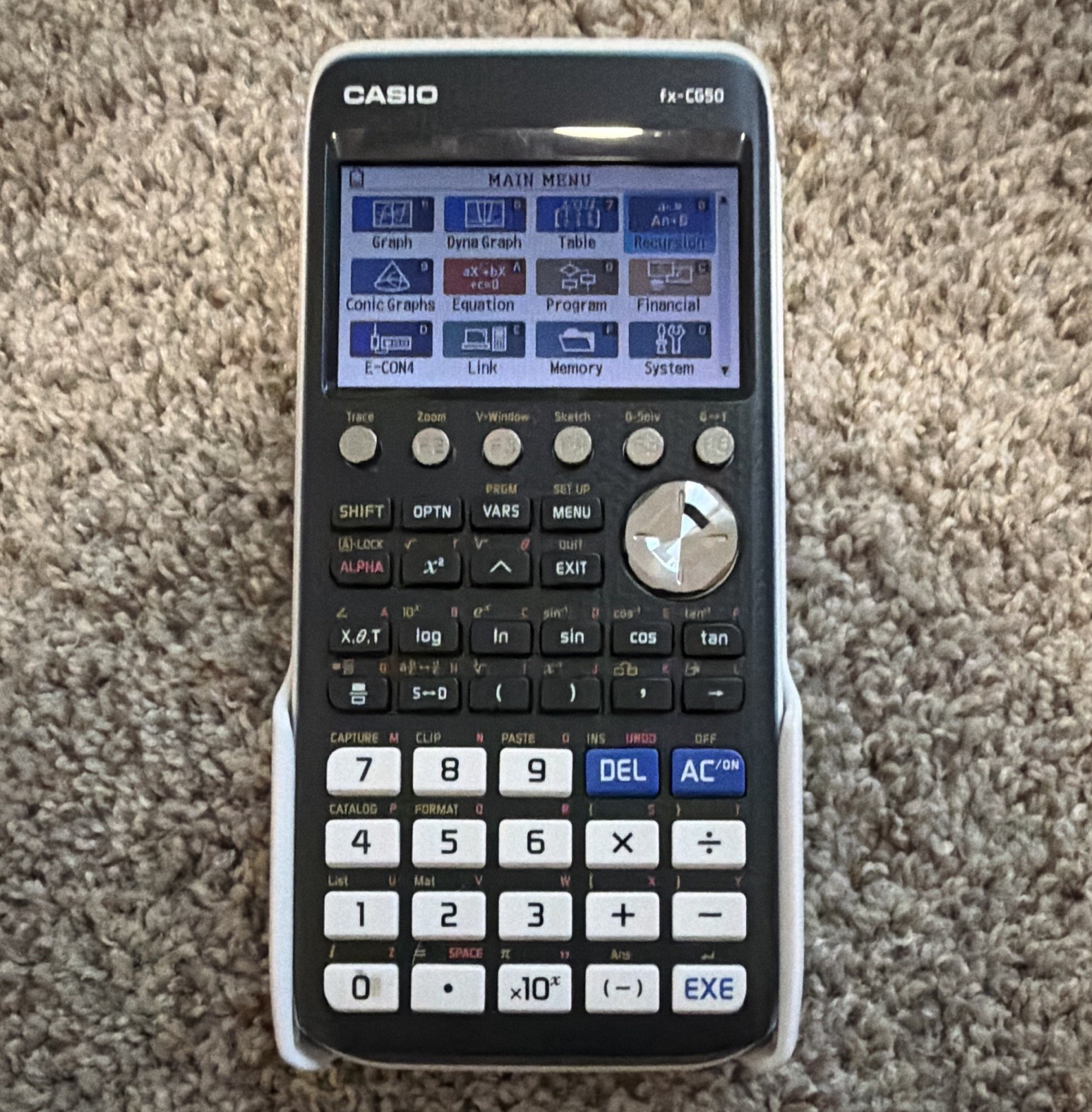 Casio fx-CG50 Graphing Calculator LCD Display Large Handheld Battery Powered