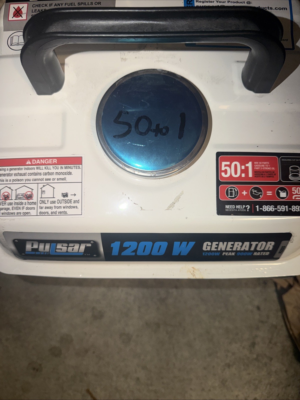 Pulsar 1200w/ Gas Generator – Never Used