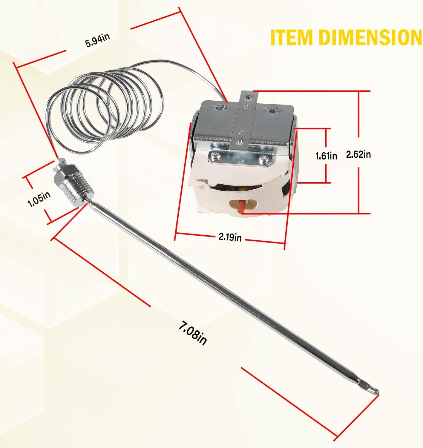 PP10084 High Limit Switch for Pitco Frying Equipment, Use for All Gas Fryers