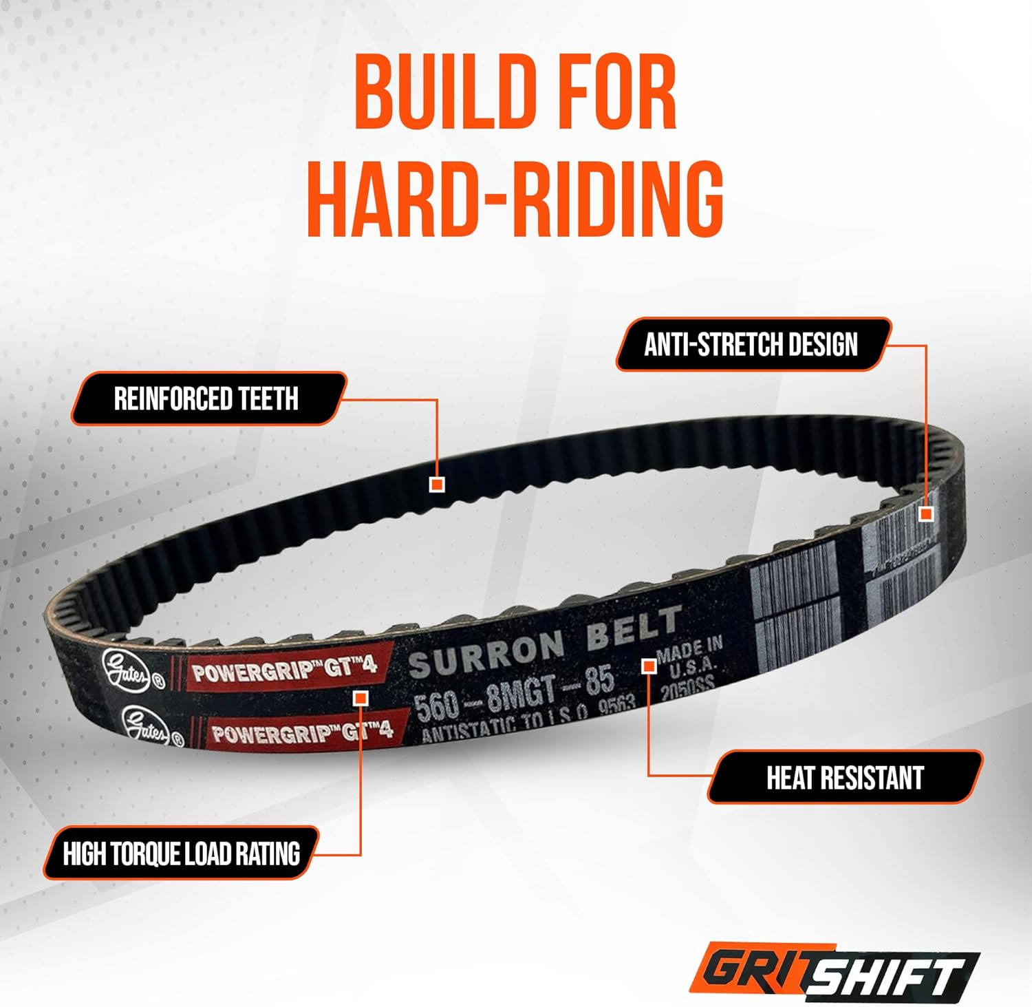 Gates GT4 560-8MGT-16 Primary Drive Belt For Sur Ron LBX Talaria XXX