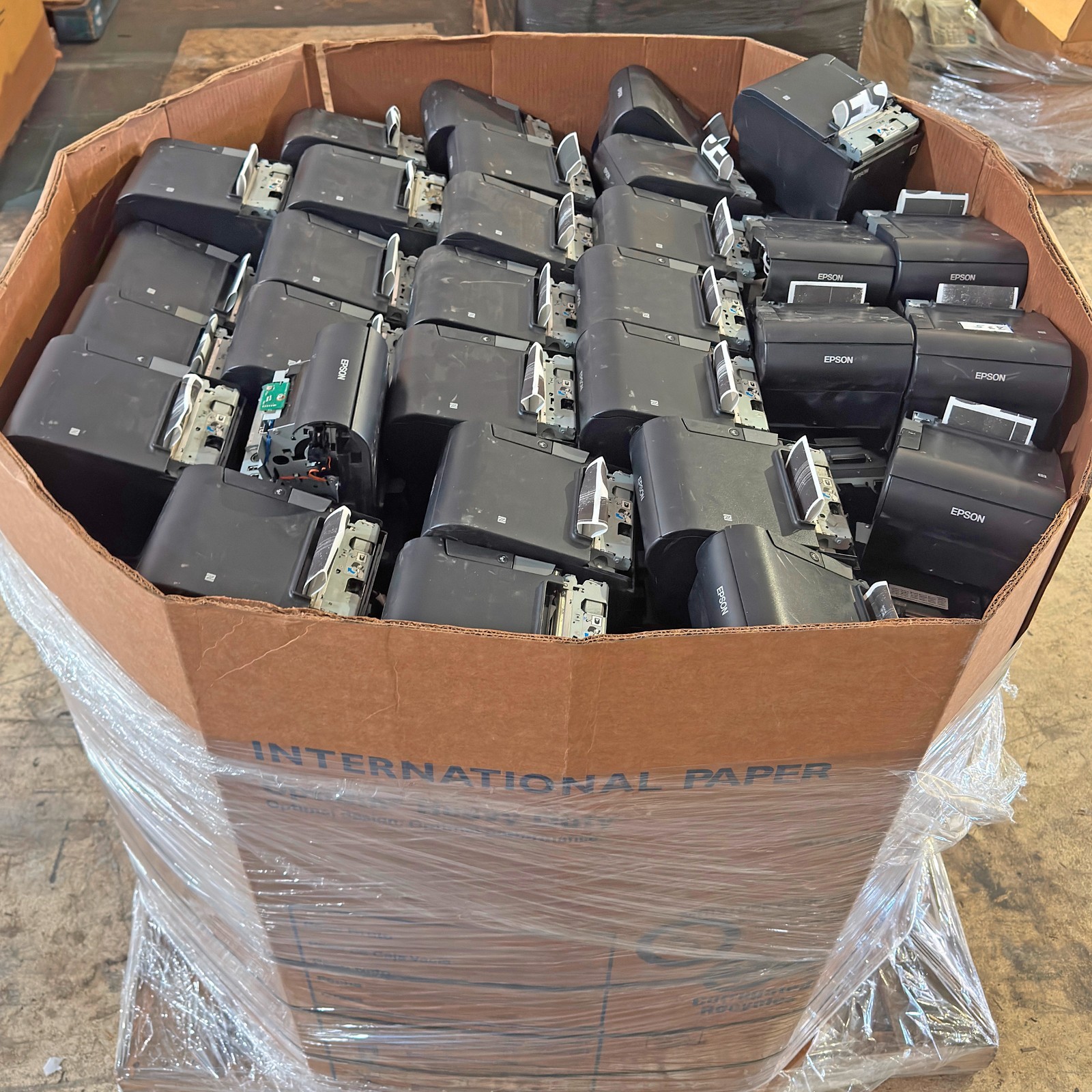 Lot of 200 – AsIs Epson TM-T88VI Portable Printer No Front Top Lid Bad Printhead