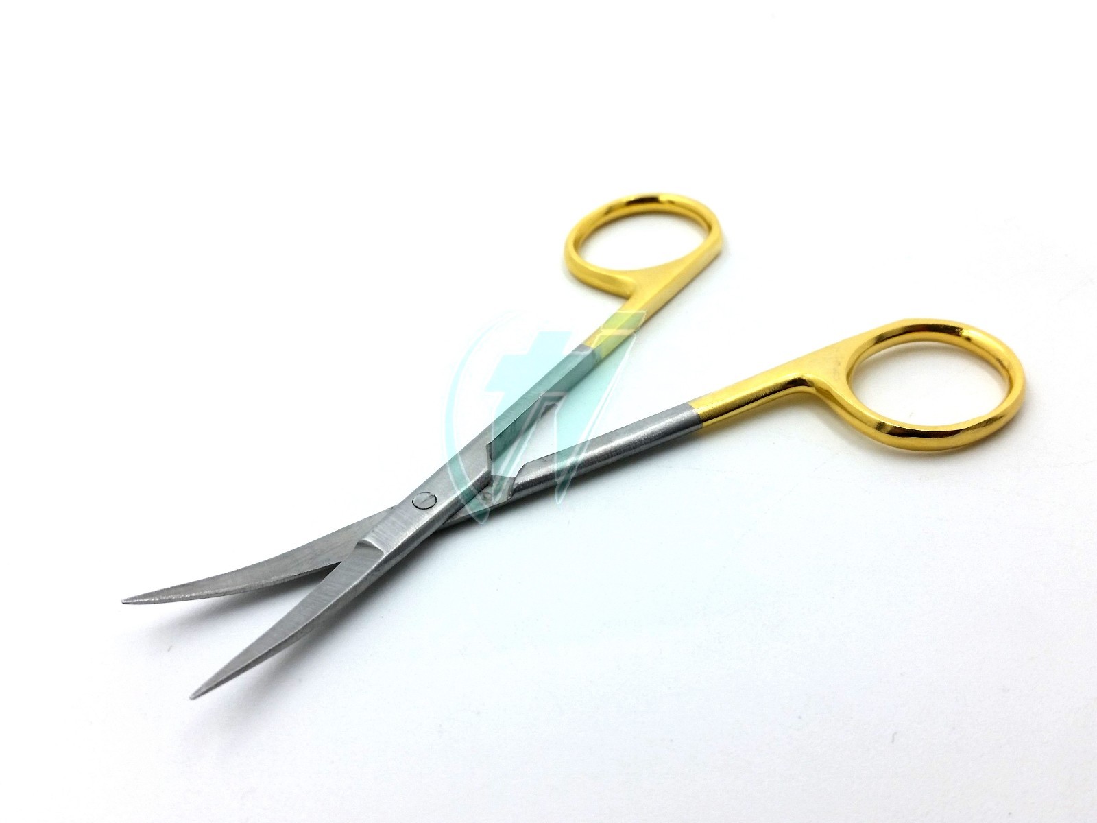 Gold Handle IRIS Micro Dissecting Scissors Curved 4.5″