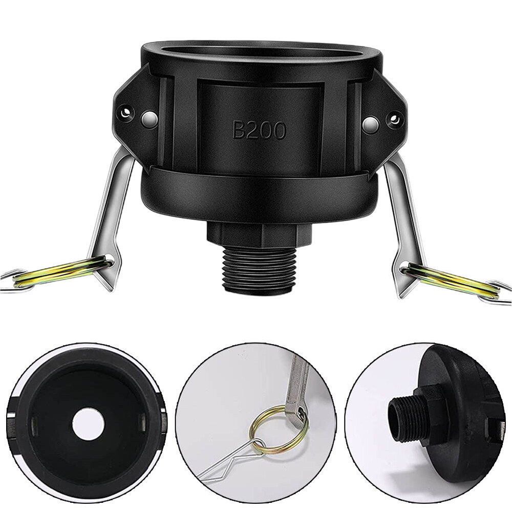 275 330 Gallon IBC Tote Water Tank Drain Adapter 2″Cam Lock for 3/4″ Garden Hose