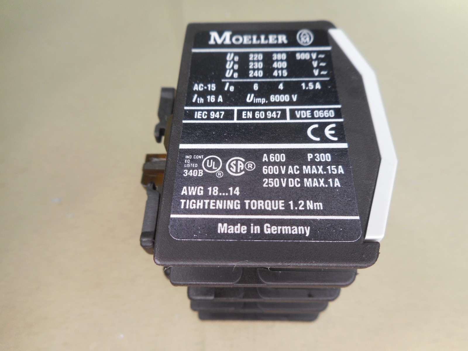 Moeller 31DIL auxiliary contact (NIB)