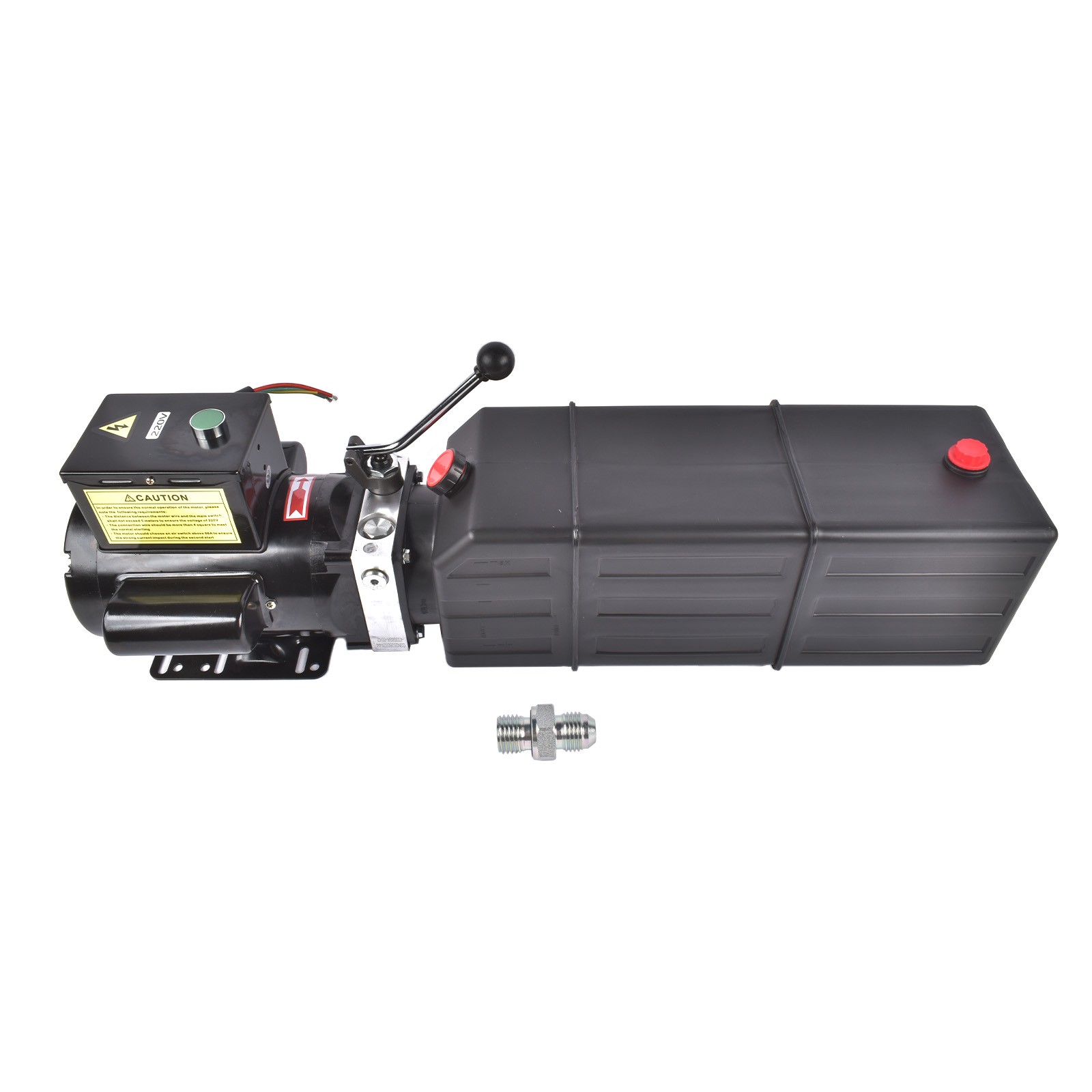 Car Lift Hydraulic Pump Power Unit 15 Quart Single Action 220V for Auto Repair