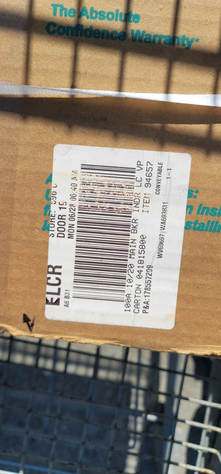 Siemens Main Breaker Panel 100 Amp 20/ 20-Circuit Plug-On Neutral Indoor