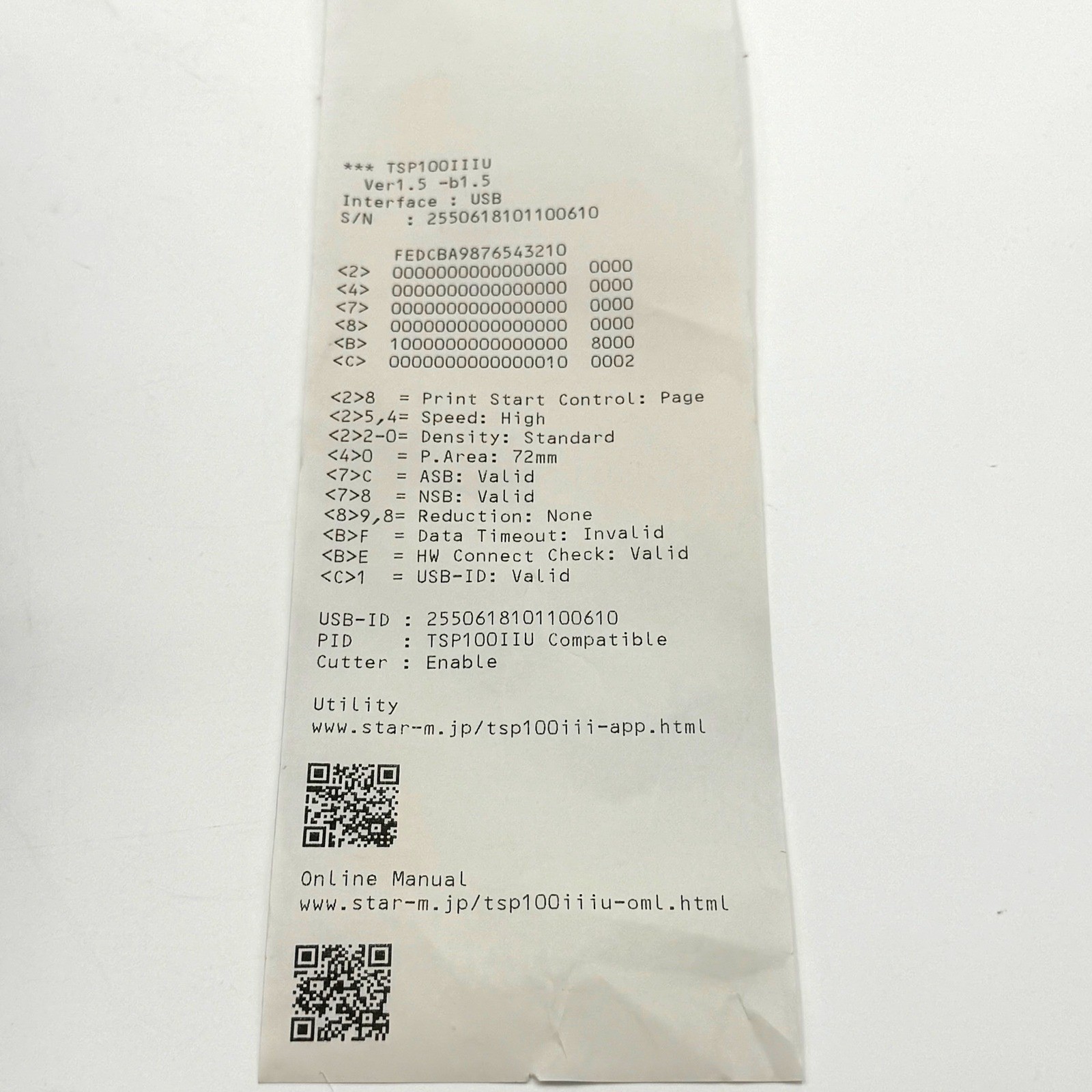 Star Micronics TSP100III TSP143IIIU Thermal Receipt Printer POS USB Black TESTED