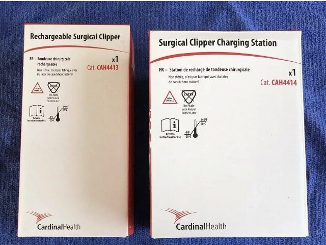 NEW Set Cardinal Surgical Clipper CAH4413 w/ Charger CAH4414 w/1 blade CAH4406