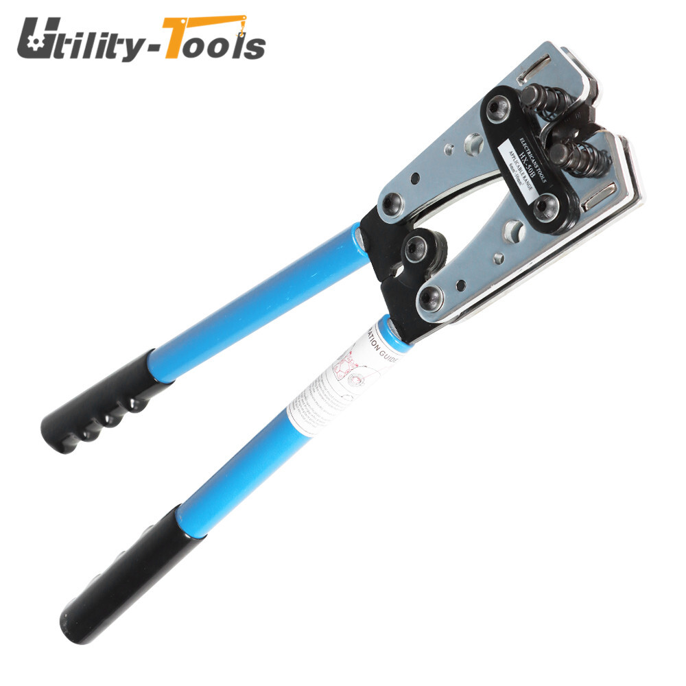 Battery Cable Lugs Crimping Tool Wire Crimper & Cable Cutter For 6-50mm²