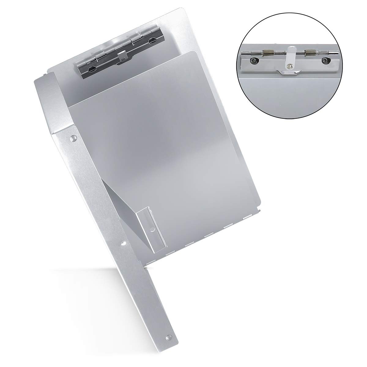 Small Aluminum Clipboard with Storage Memo Size, 6 x 10.2 Inches, Recycled Me…