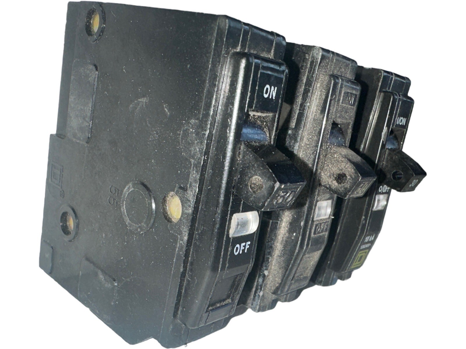 Square D QO 30A Circuit Breaker Lot of 3 QO130 1 Pole 120/240V Plug-In