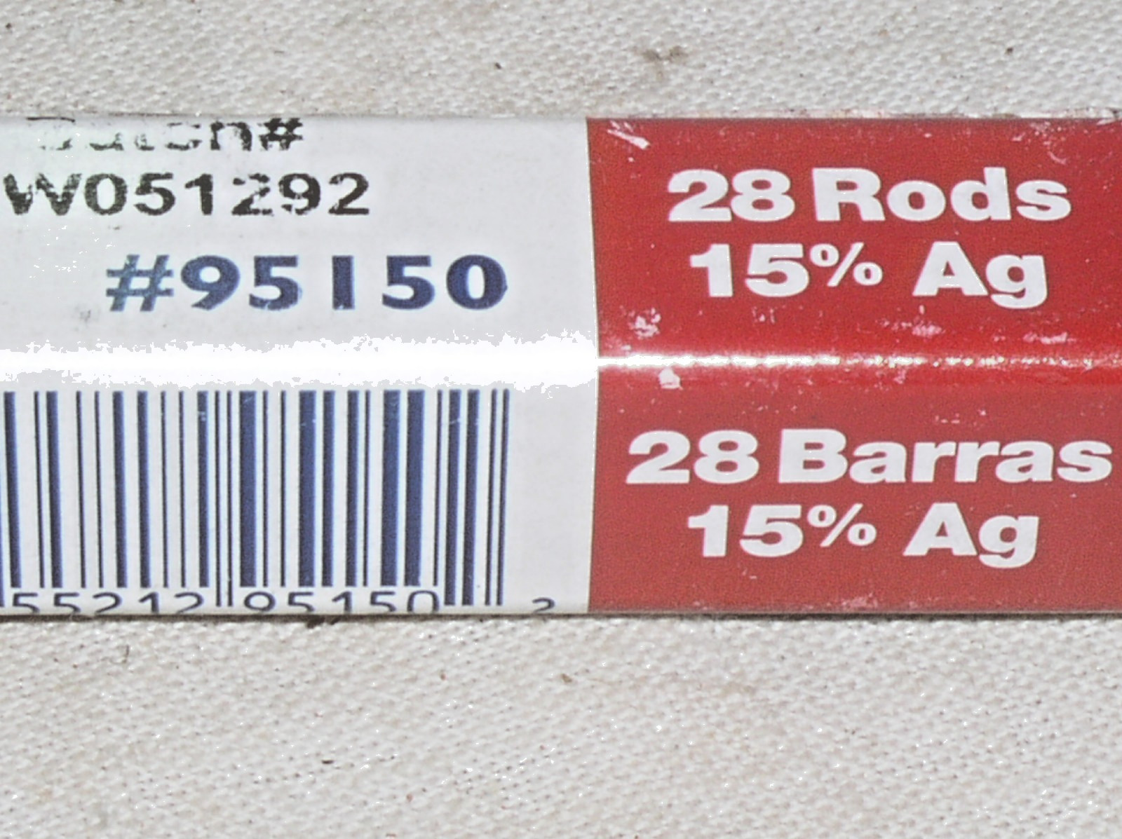 3 LUCAS MILHAUPT 95150 SIL-FOS 15 % SILVER ALLOY HVAC GRADE BRAZING RODS