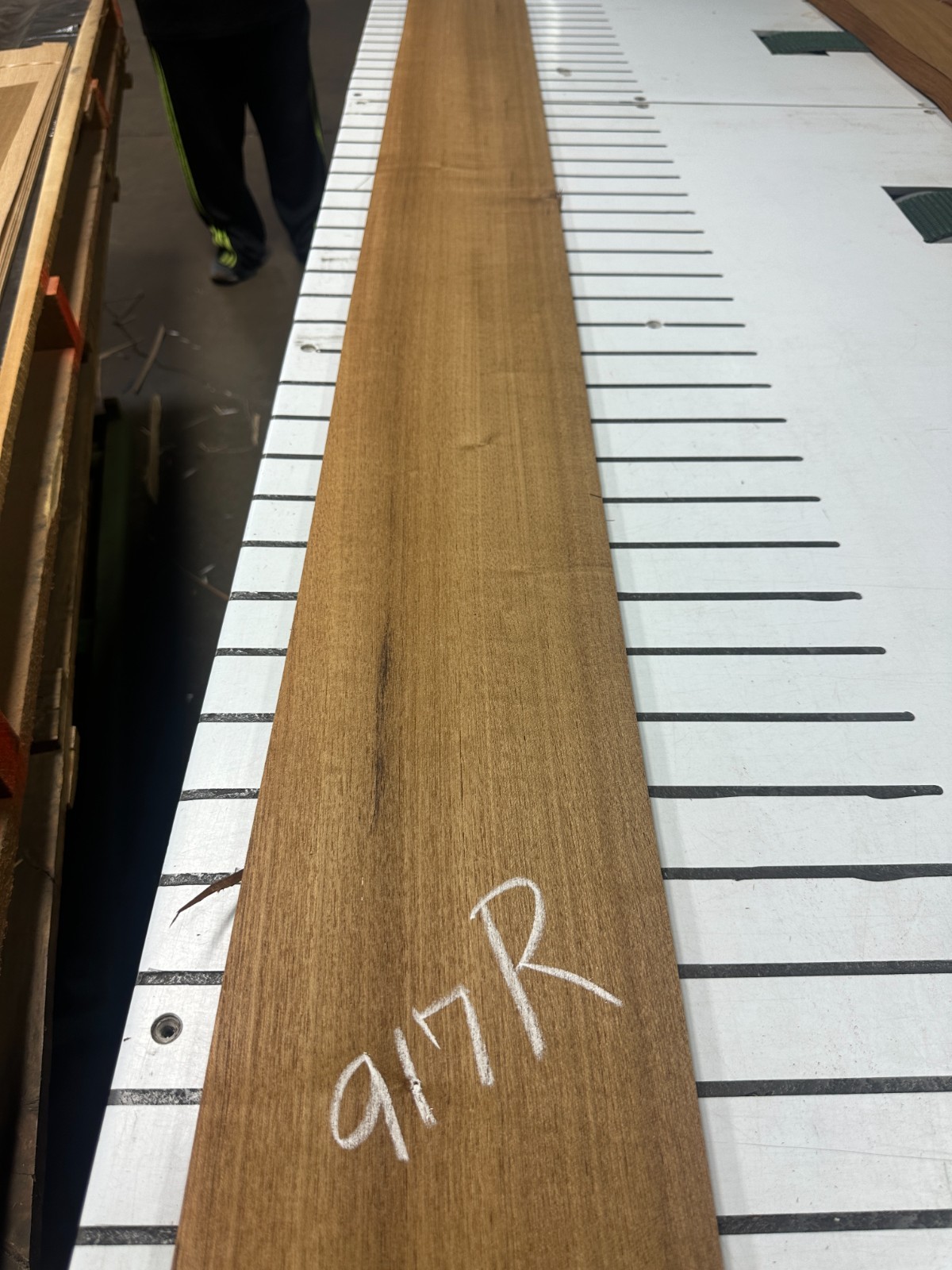Teak Raw Wood Veneer 2 sheets 88″ x 7.5» 917R