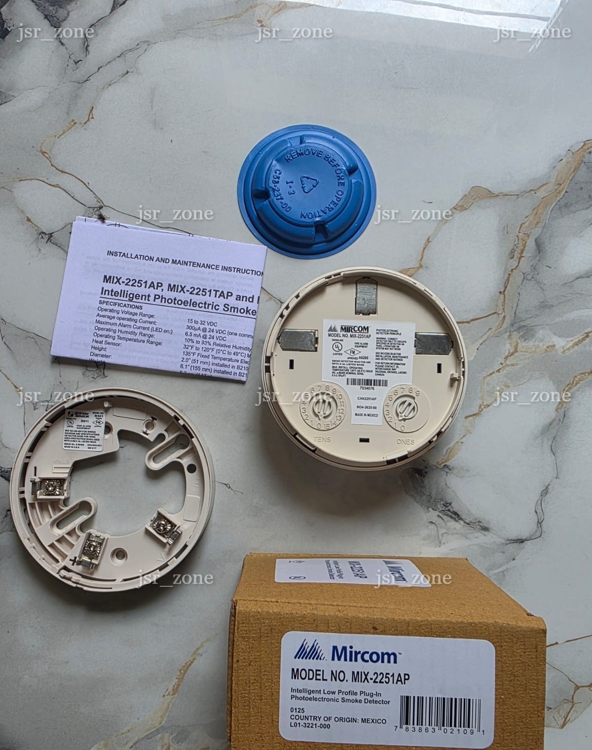 Mircom MIX-2251AP Advanced Protocol Photoelectric Smoke Detector Brand New USA