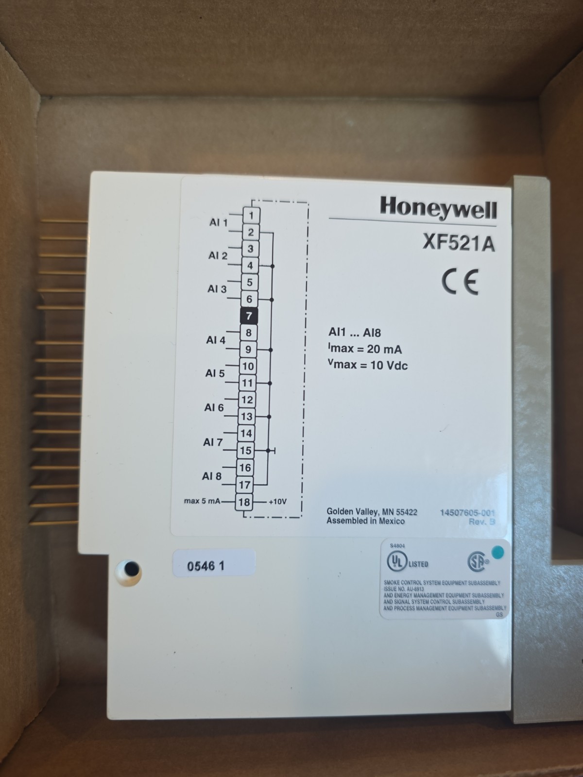 Honeywell XF521-A Input Module XF521A *WE*SHIP*TODAY*