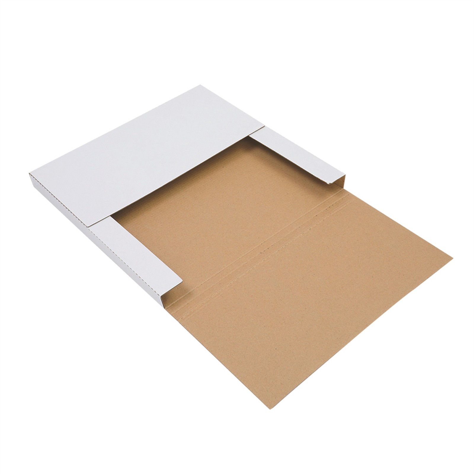 25PCS Vinyl Record Shipping Boxes 12.5″ Album Mailers Cardboard Packaging White