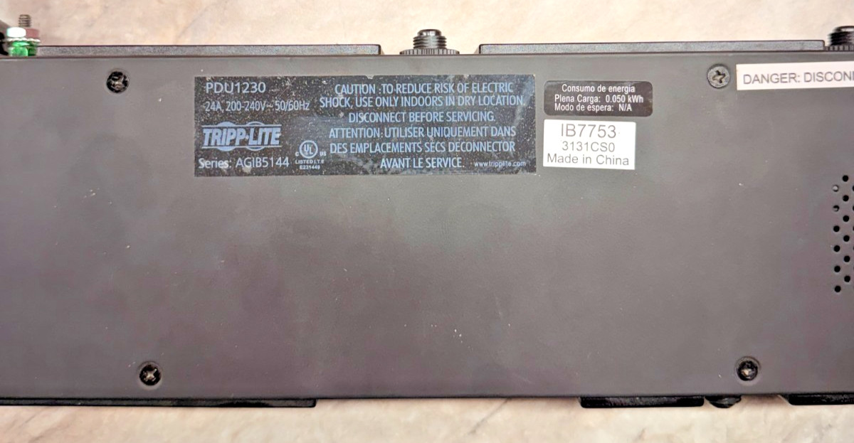 Tripp-Lite PDU1230 24A 200-240VAC Series AGIB5144 Outlet Power |SOLD AS IS|