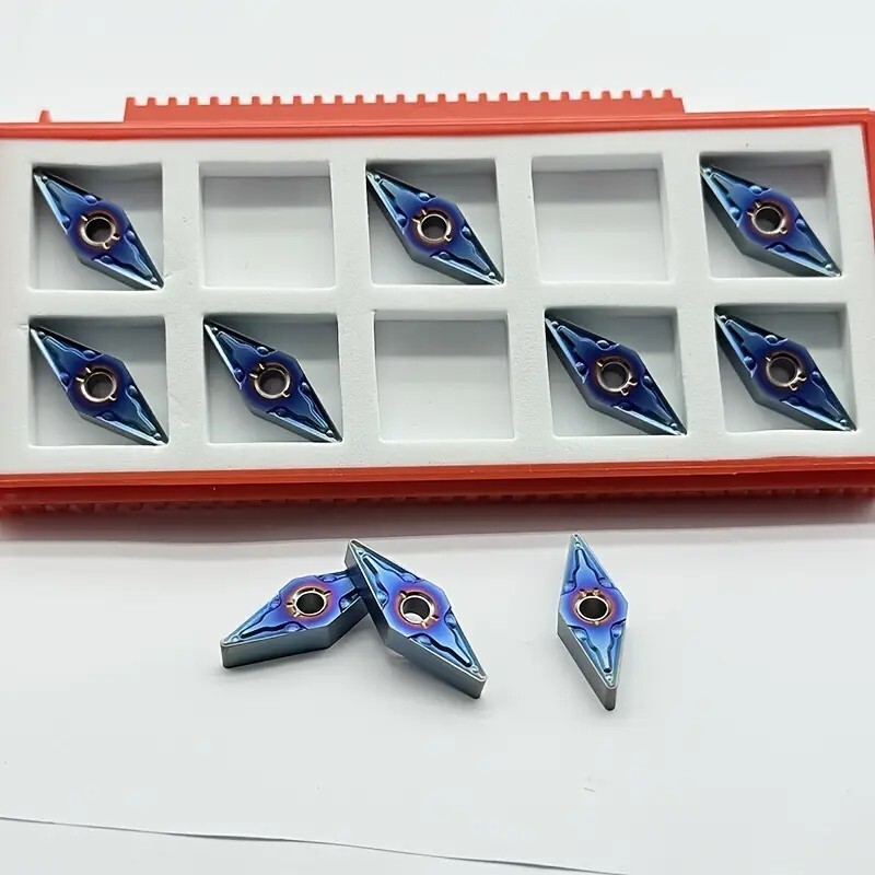 10pcs VNMG332 VNMG160408-MA Carbide Inserts Nano-Blue Coating Insert is Suitable