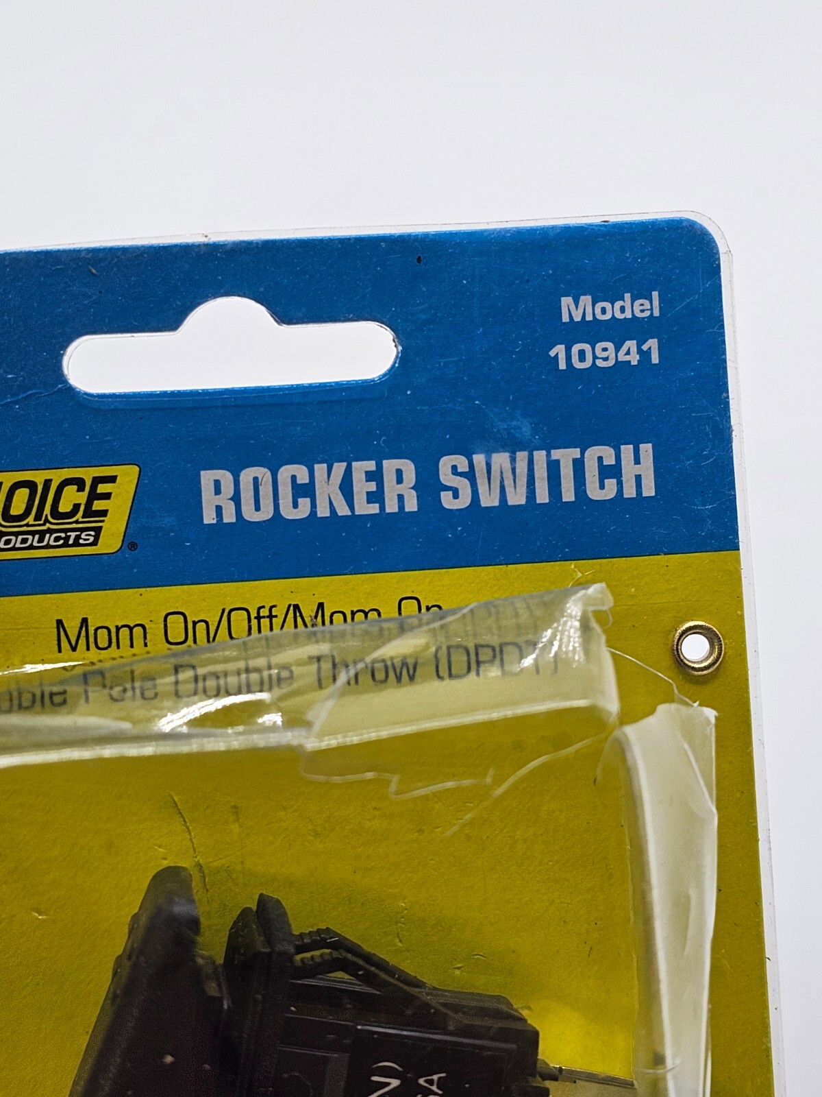 ( QTY 4 ) Seachoice Non Illuminated Mom/On/Off/Mom On Rocker Switch Black 10941