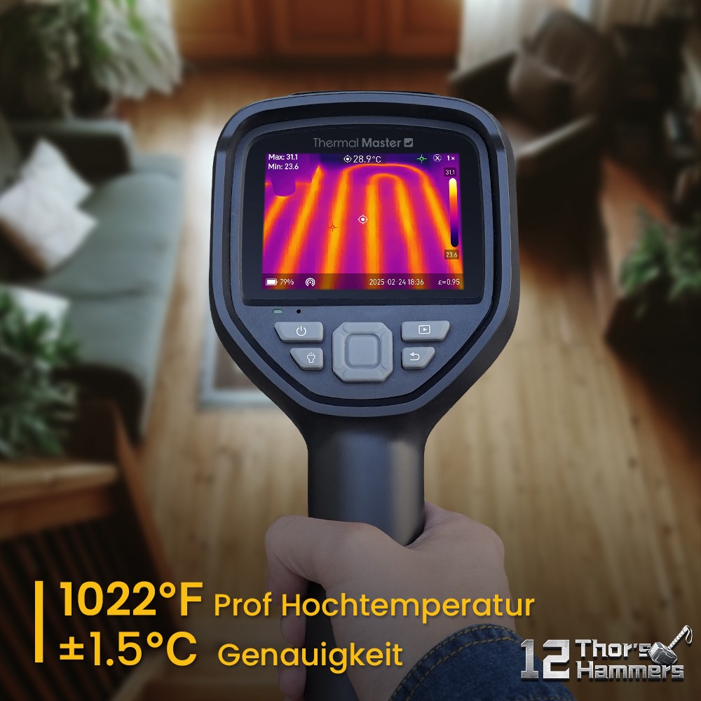 Thor002 Thermal Imaging Camera 550°C 3.5″ 32G 512*384 Resolution Industrial Inspect